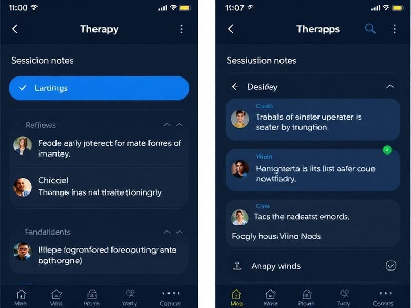 Interface do sistema Mente & Terapia